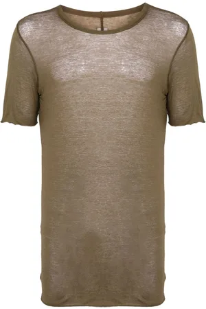 Rick Owens Raw cut-hem cotton T-shirt