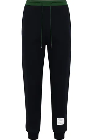 Thom Browne Colour-block cotton track pants