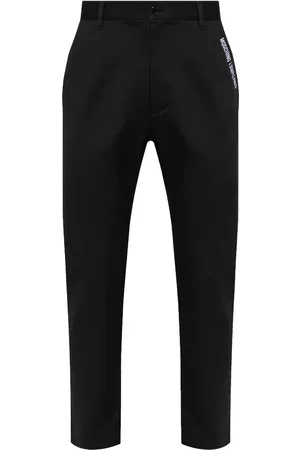 Moschino Logo-embroidered trousers