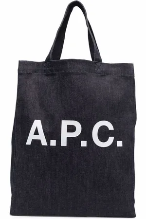 A.P.C. Denim logo tote