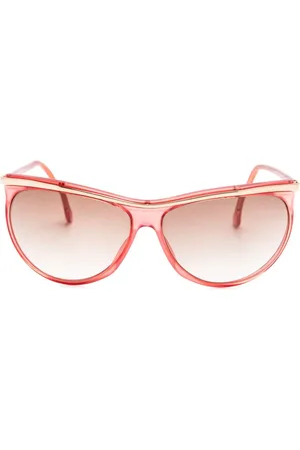 VERSACE 1980s round-frame sunglasses
