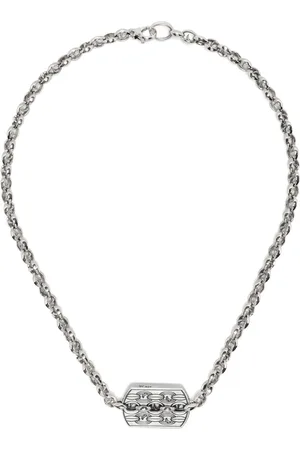 STEPHEN WEBSTER Inline Razer Tag necklace