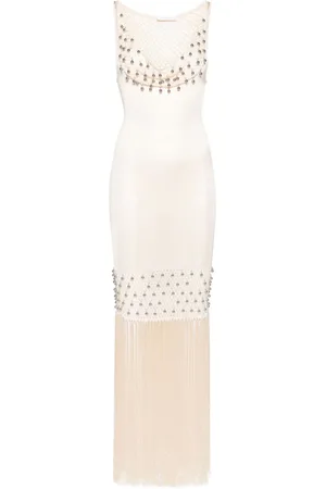 Paco rabanne Fringed maxi dress