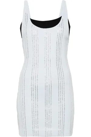 The Attico Rhinestone-embellished mini dress