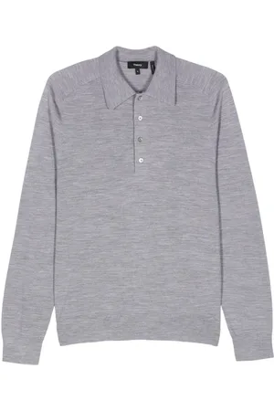 THEORY Wool polo shirt