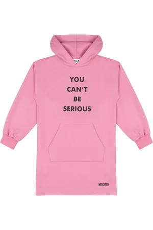 Moschino Logo print hoodie dress