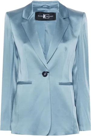 Luisa Cerano Single-breasted satin blazer
