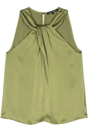 Luisa Cerano Satin halterneck top