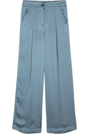 Luisa Cerano Pleated satin trousers