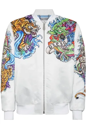 Philipp Plein Tattoo-print bomber jacket