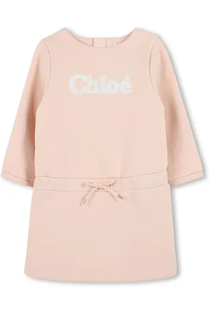Chloé Logo-appliquéd dress