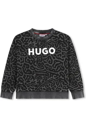 HUGO BOSS Logo-print zip-up sweatshirt