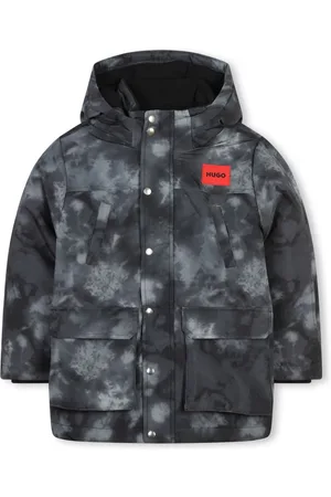 HUGO BOSS Tie-dye hooded jacket