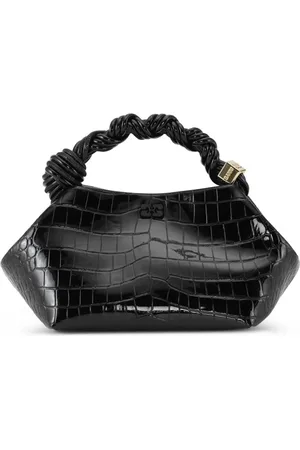 Ganni Small Bou recycled-leather top-handle bag