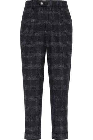 Brunello Cucinelli Check-pattern trousers