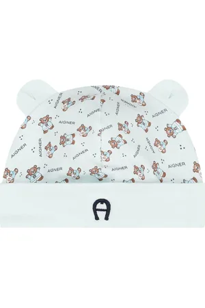 Aigner Teddy-bear print beanie