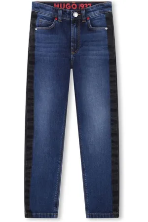HUGO BOSS Cotton straight-leg jeans