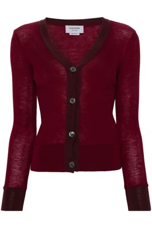 Thom Browne V-neck wool cardigan
