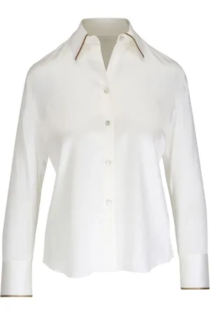 Vince Long-sleeve silk shirt