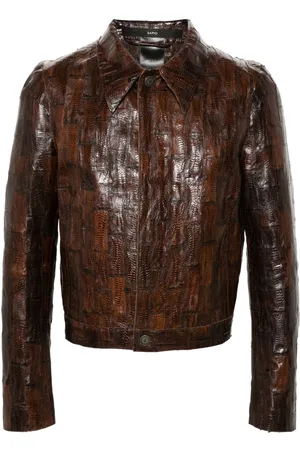 SAPIO Snakeskin-effect jacket