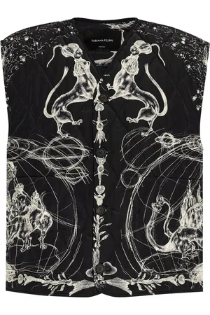 Fabiana Filippi Animal-motifs quilted gilet