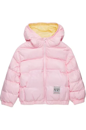 Nº21 Logo-patch padded jacket