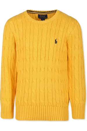 Ralph Lauren Logo-embroidered cable-knit jumper