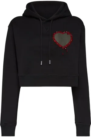 Dsquared2 Bead-embellished cotton hoodie