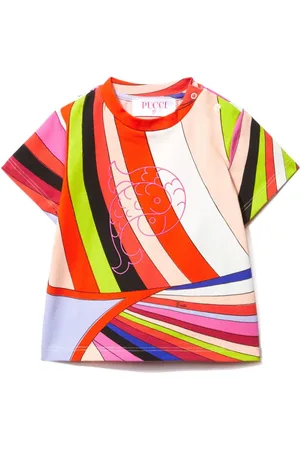 PUCCI Junior Embroidered Iride-print T-shirt