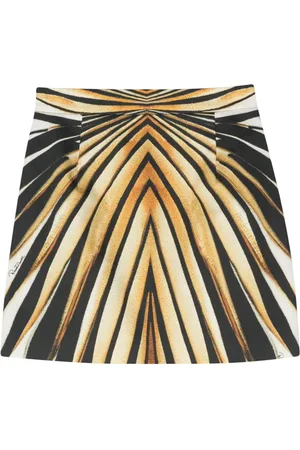 Roberto Cavalli Ray Of Gold-print mini skirt