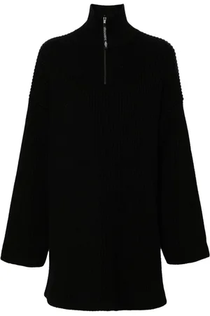 Balenciaga Logo-appliqué ribbed jumper