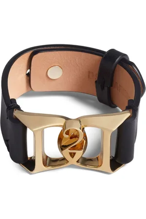 Dsquared2 Logo-plaque leather bracelet