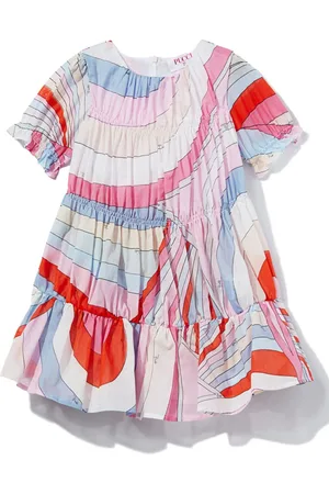 PUCCI Junior Iride-print dress
