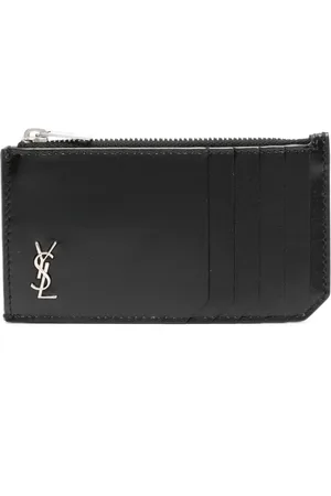 Saint Laurent Monogram-plaque cardholder