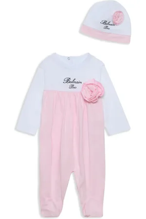 Balmain Floral-appliquéd cotton pyjama set
