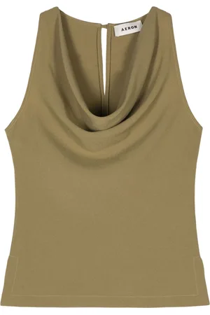 AERON Yael cowl-neck top
