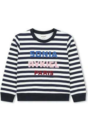 Sonia Rykiel Enfant Logo-lettering striped sweatshirt