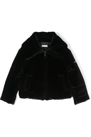 MONNALISA Velvet puffer jacket