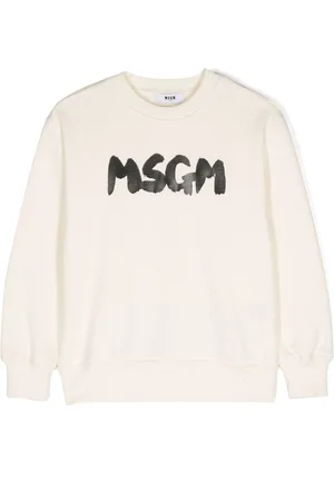 Msgm Logo-print cotton sweatshirt