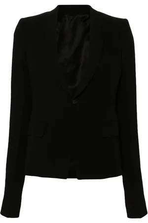 Rick Owens Single-breasted virgin wool blazer