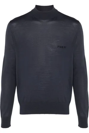 Marni Logo-embroidered wool jumper