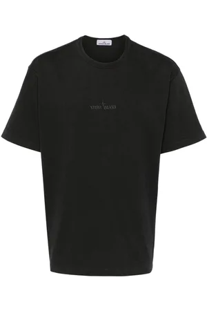Stone Island Logo-embroidered cotton T-shirt