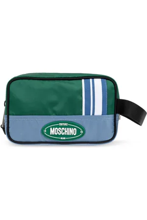 Moschino Logo-patch clutch