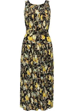 ULLA JOHNSON Floral-print silk midi dress