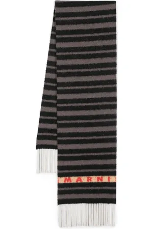 Marni Striped wool scarf