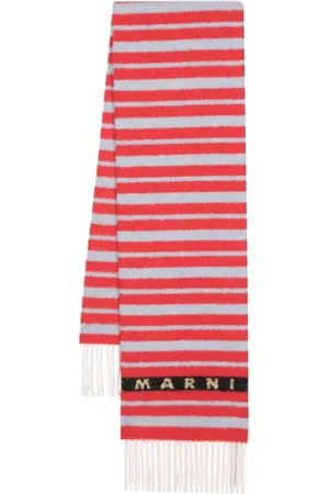 Marni Striped wool scarf