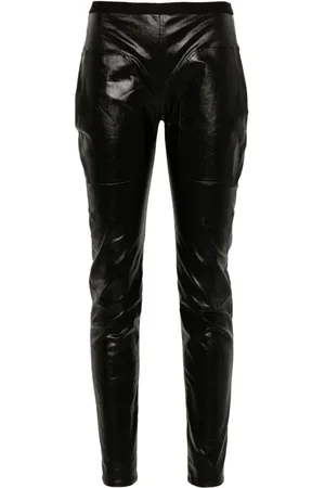 Rick Owens Coated-finish leggings