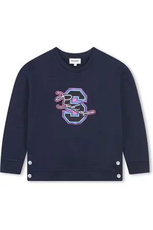 Sonia Rykiel Enfant Logo-embroidered cotton sweatshirt