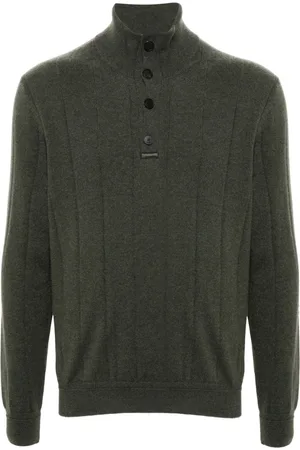 BRIONI Mock-neck cashmere jumper