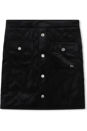 Sonia Rykiel Enfant Quilted velvet skirt